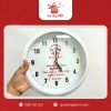Đồng hồ in logo viền trắng