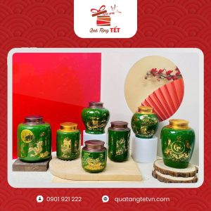 Hũ đựng trà in logo