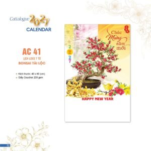 Lịch Bloc 2027 AC Mẫu AC41 (40 x 60 cm) in logo doanh nghiệp quà tặng Tết