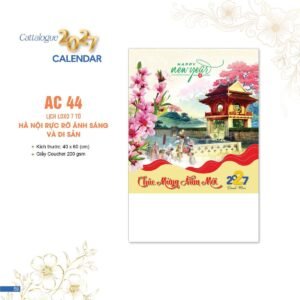Lịch Bloc 2027 AC Mẫu AC44 (40 x 60 cm) in logo doanh nghiệp quà tặng Tết
