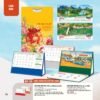 Lịch Bàn Chữ M (Có Note 52 Tuần) 2027 AH Mẫu AH54 (24 x 16cm) in logo doanh nghiệp quà tặng Tết
