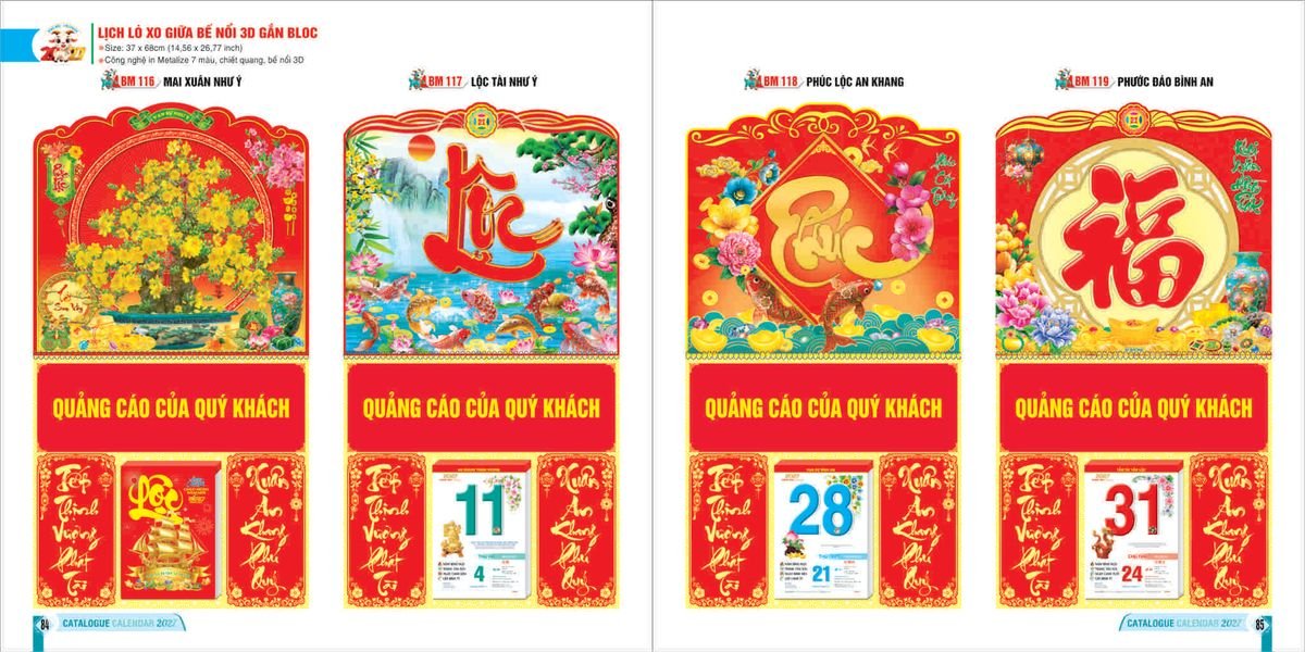 Lịch Bloc 2027 Bình Minh BM42 In Logo Doanh Nghiệp Giá Xưởng