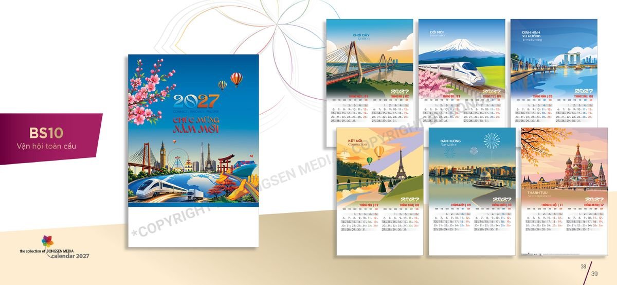 Lịch 7 Tờ Lò Xo 2027 BS20 In Logo Doanh Nghiệp Giá Xưởng Lịch 7 Tờ Lò Xo 2027 BS20 In Logo Doanh Nghiệp Giá Xưởng