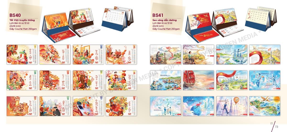 Lịch Để Bàn Nghệ Thuật 2027 BS37 In Logo Doanh Nghiệp Giá Xưởng Lịch Để Bàn Nghệ Thuật 2027 BS37 In Logo Doanh Nghiệp Giá Xưởng