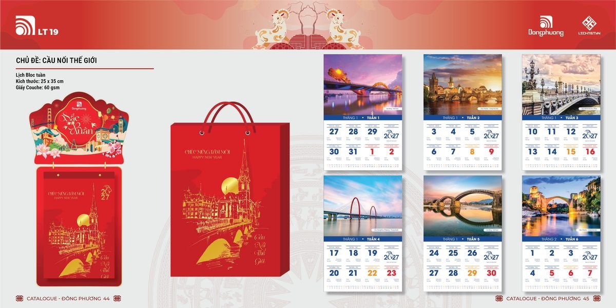 Lịch Bloc Đông Phương 2027 DP21 In Logo Doanh Nghiệp Giá Xưởng Lịch Bloc Đông Phương 2027 DP21 In Logo Doanh Nghiệp Giá Xưởng