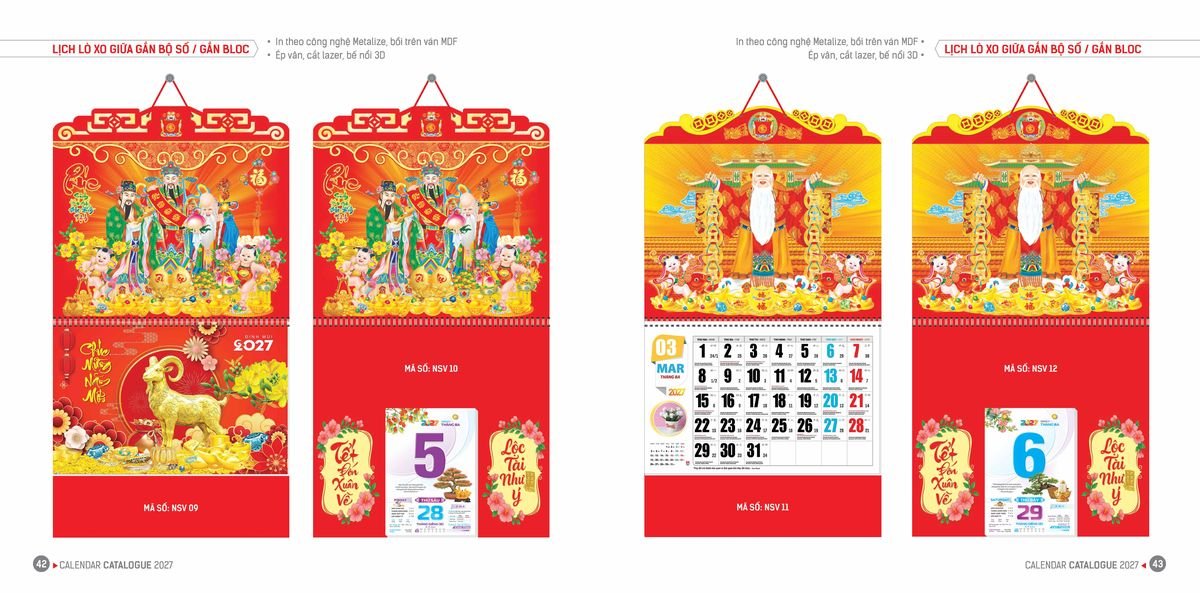 Lịch Bloc Hoa Niên 2027 Đông Phương DPHN20 In Logo Doanh Nghiệp Giá Xưởng