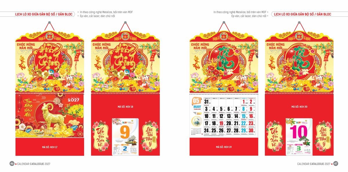 Lịch Bloc Hoa Niên 2027 Đông Phương DPHN22 In Logo Doanh Nghiệp Giá Xưởng