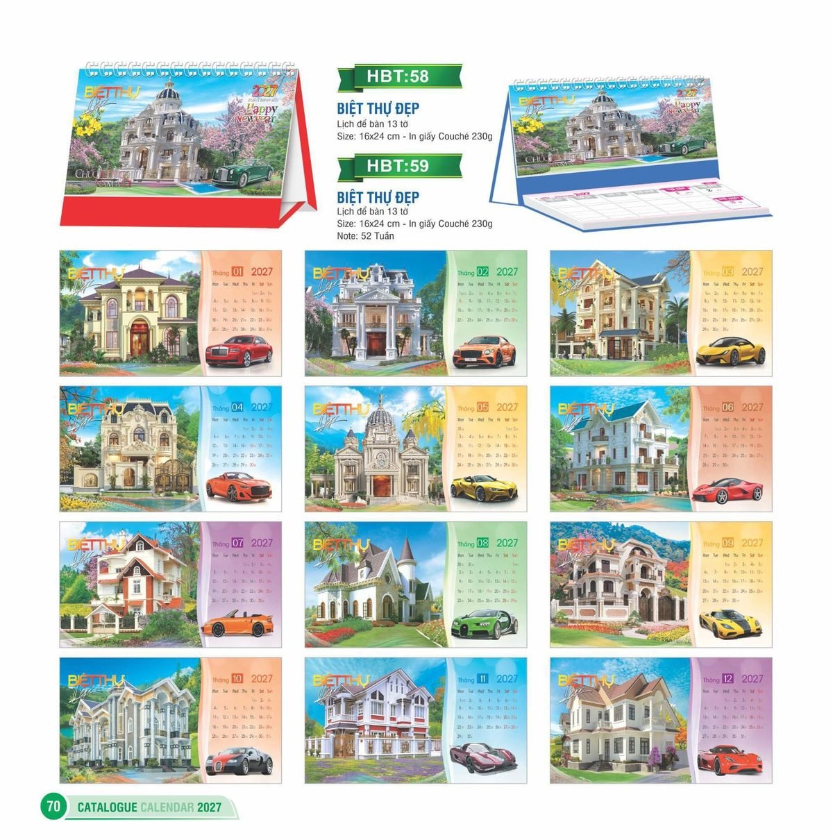 Lịch Bàn Chữ M (Có Note 52 Tuần) 2027 HBT Mẫu HBT59 (16 x 24cm) In Logo Doanh Nghiệp Lịch Bàn Chữ M (Có Note 52 Tuần) 2027 HBT Mẫu HBT59 (16 x 24cm) in logo doanh nghiệp quà tặng Tết