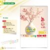 Lịch Treo Tường 2027 HT Mẫu HT43 (40 x 60cm) in logo doanh nghiệp quà tặng Tết