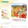 Lịch Treo Tường 2027 HT Mẫu HT53 (40 x 60cm) in logo doanh nghiệp quà tặng Tết