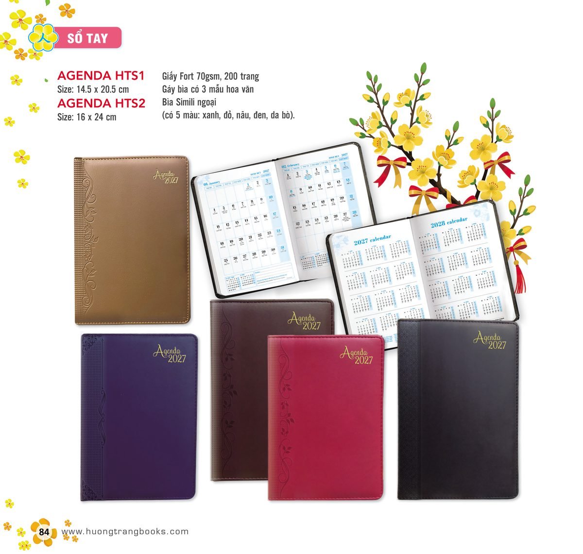 Lịch Để Bàn 2027 HT Mẫu HT80 (16 x 24cm) In Logo Doanh Nghiệp Lịch Để Bàn 2027 HT Mẫu HT80 (16 x 24cm) in logo doanh nghiệp quà tặng Tết