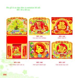 Bìa Lò Xo Dán Bloc 2027 MT Mẫu MT105 (30 x 60cm) in logo doanh nghiệp quà tặng Tết