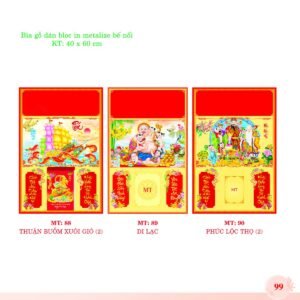 Bìa Lò Xo Dán Bloc 2027 MT Mẫu MT90 (40 x 60cm) in logo doanh nghiệp quà tặng Tết