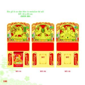Bìa Lò Xo Dán Bloc 2027 MT Mẫu MT91 (30 x 60cm) in logo doanh nghiệp quà tặng Tết
