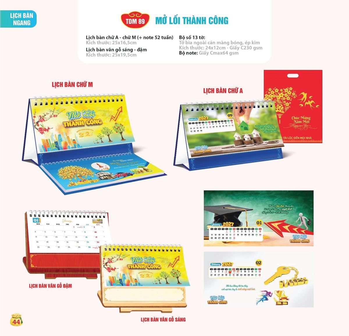 Lịch Bloc Siêu Cực Đại 2027 TDM 41 In Logo Doanh Nghiệp Giá Xưởng Lịch Bloc Siêu Cực Đại 2027 TDM41 In Logo Doanh Nghiệp Giá Xưởng