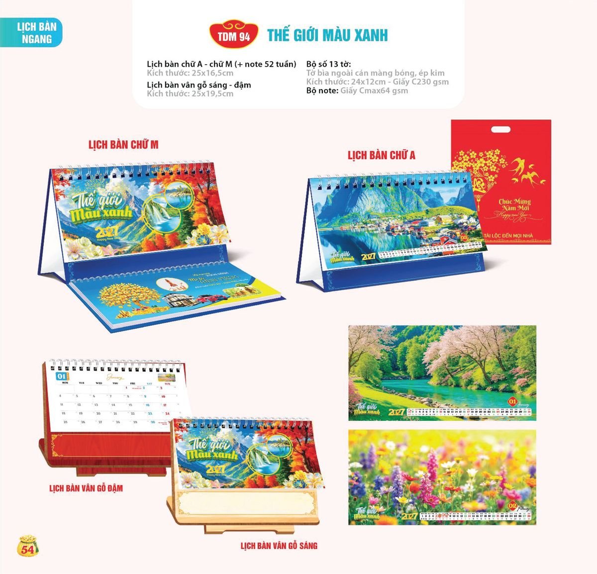 Lịch Bloc Siêu Cực Đại 2027 TDM 51 In Logo Doanh Nghiệp Giá Xưởng Lịch Bloc Siêu Cực Đại 2027 TDM51 In Logo Doanh Nghiệp Giá Xưởng
