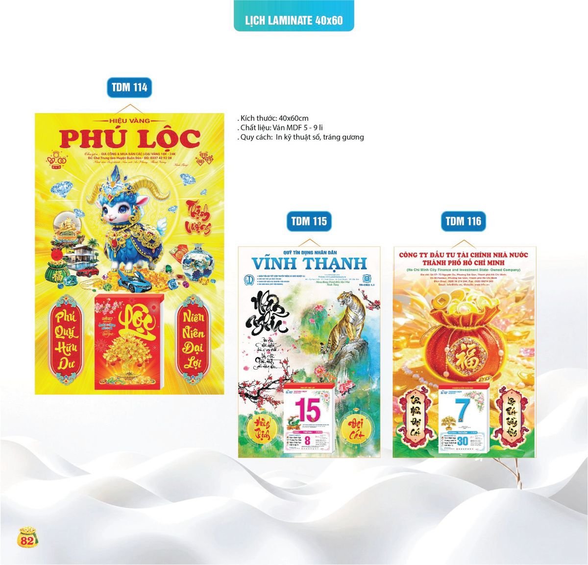 Lịch Bloc Siêu Cực Đại 2027 TDM79 In Logo Doanh Nghiệp Giá Xưởng