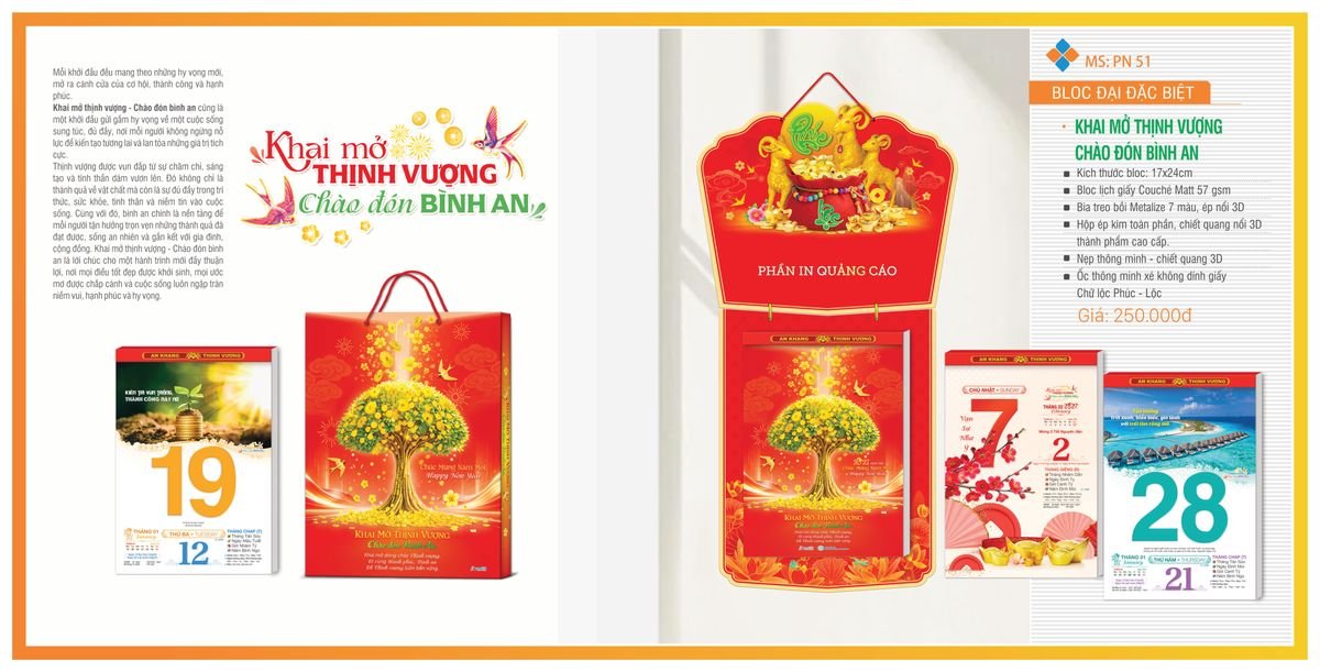 Lịch Bloc TPN 2027 TPNBLOC60 In Logo Doanh Nghiệp Giá Xưởng Lịch Bloc TPN 2027 TPNBLOC60 In Logo Doanh Nghiệp Giá Xưởng