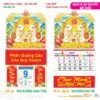 Lịch Treo Tường Lò Xo 2027 TS Mẫu TS-10 (37 x 70 cm) in logo doanh nghiệp quà tặng Tết
